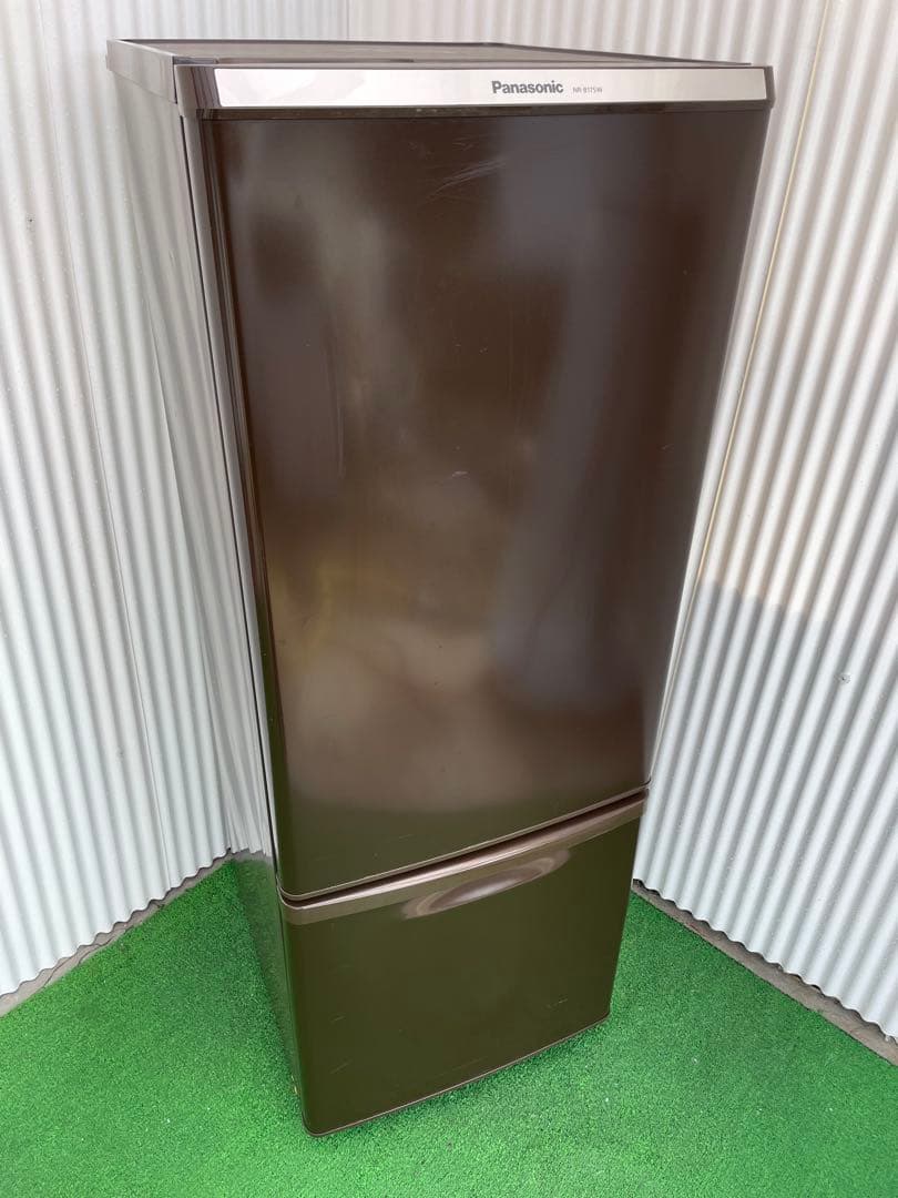 822 パナソニック 168L大きめ2ドア冷蔵庫 ブラウン 一人暮らし 単身