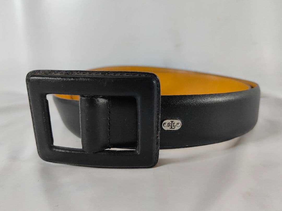 【良品】RLL RALPH LAUREN　高級イタリアンドレスベルト　本革正規品