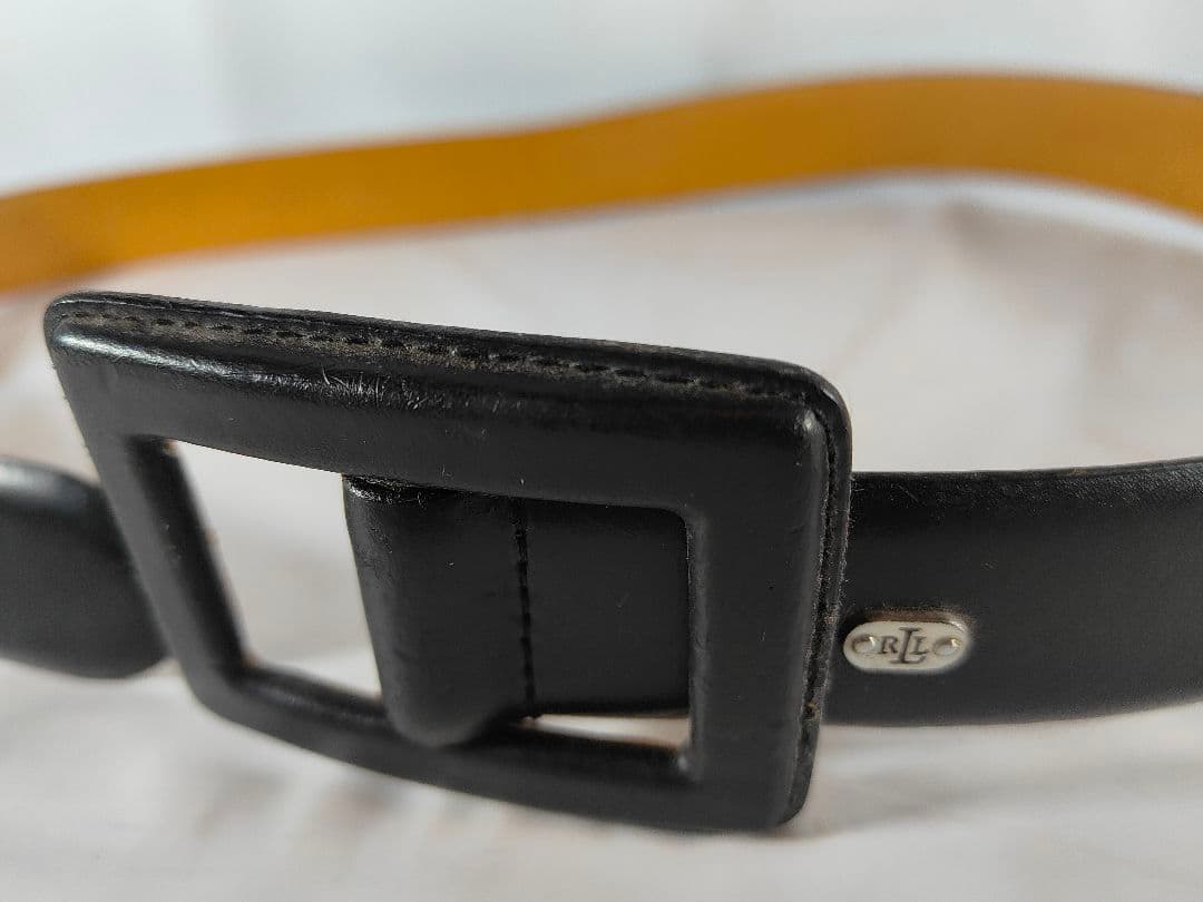 【良品】RLL RALPH LAUREN　高級イタリアンドレスベルト　本革正規品