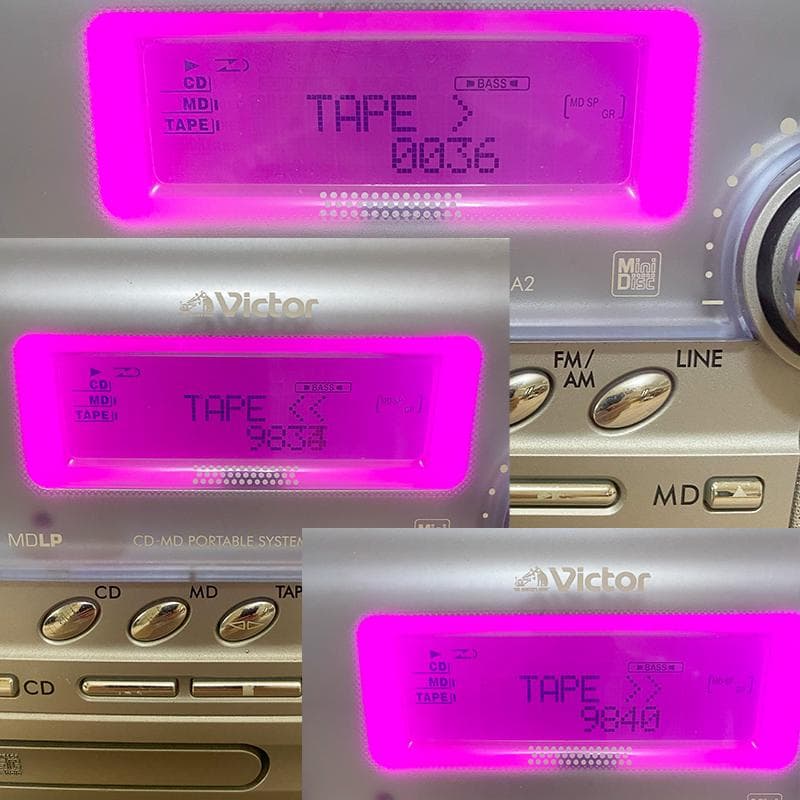 【動作品】Victor Clavia RC-A2 CD-MDポータブルシステム