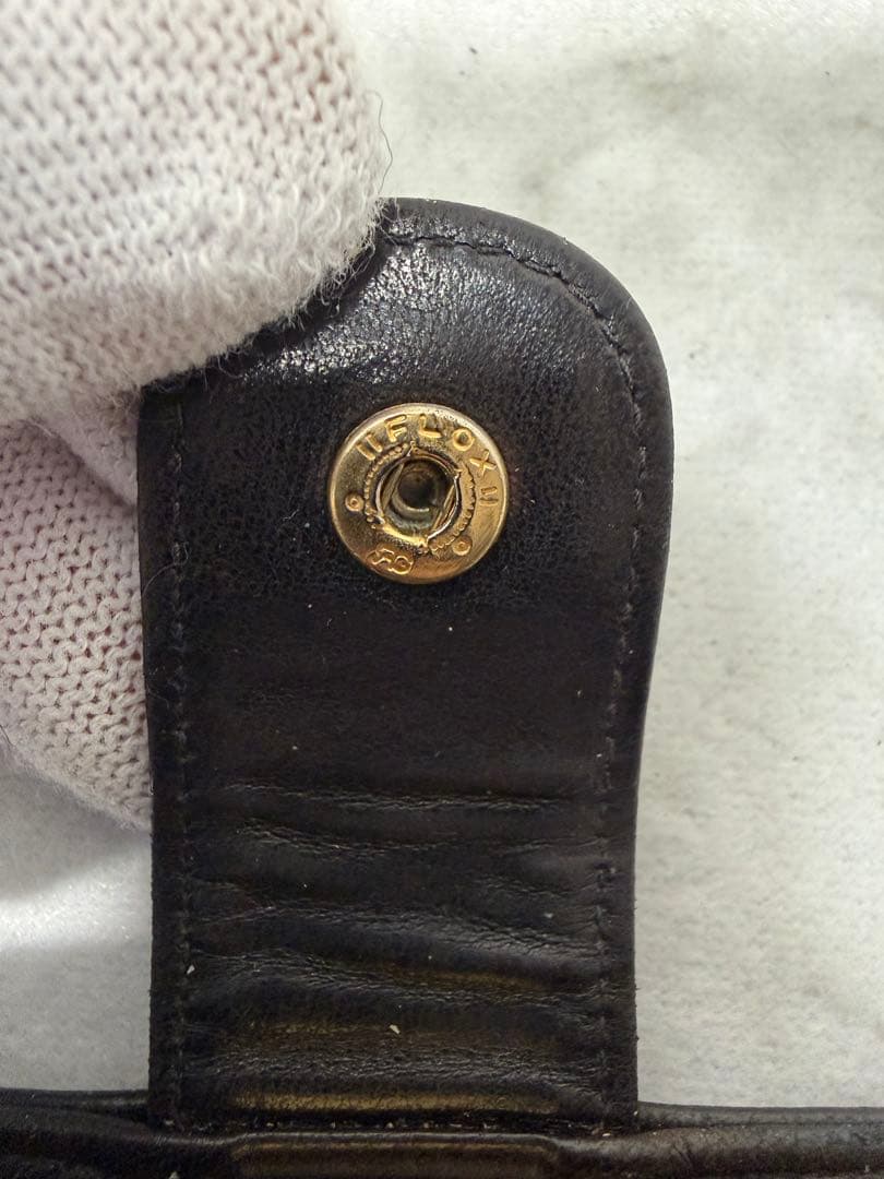 【カード付・希少3番台】CHANEL ラムスキン がま口 二つ折り財布 ブラック