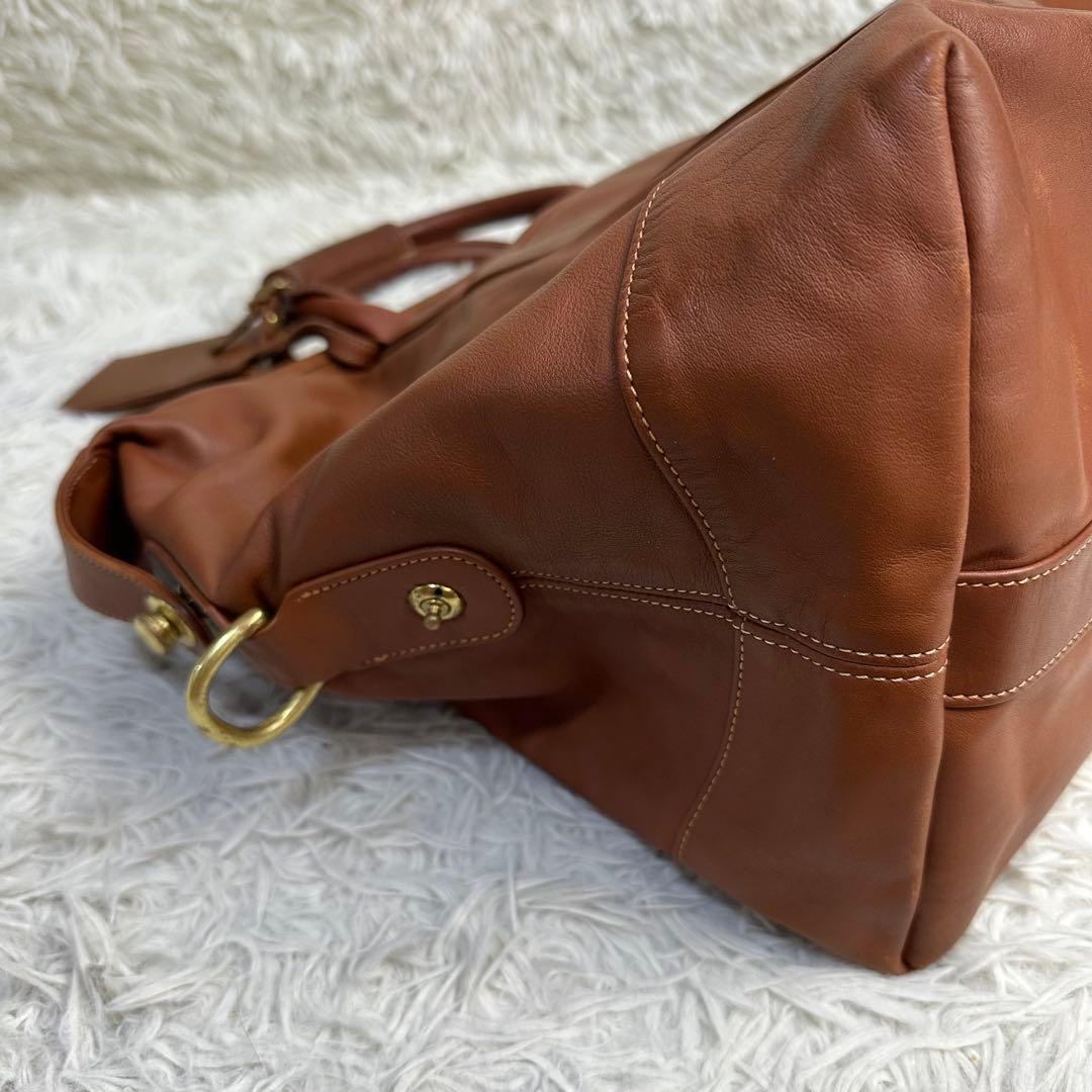 オールドコーチ COACH レザー ボストンバッグ 2way ブラウン