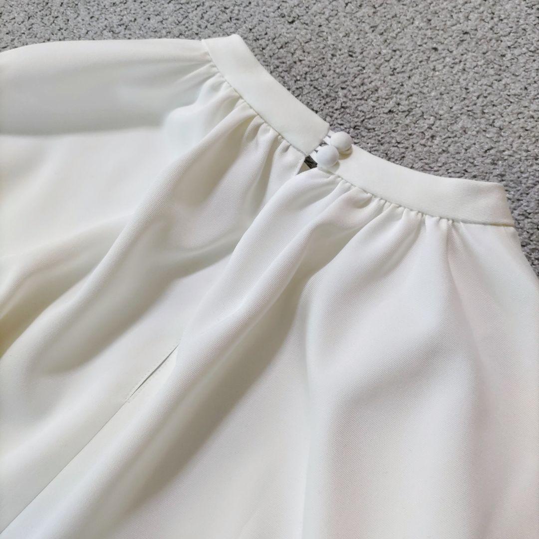 yori shirocon ヨリ シロコン ブラウス リボン 36 改良品 白