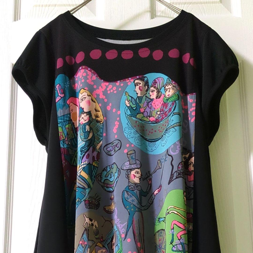 【専用】TOKUKO 1er VOL　チュニック　人物　犬　自転車　地球儀