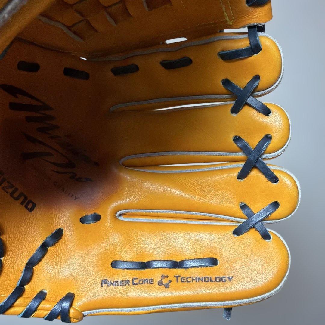 ミズノプロ　軟式　投手用　バスケットウェブ　紐交換