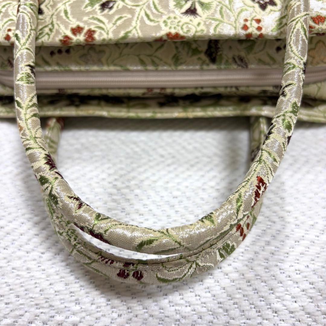 極美品 龍村織物 正絹 早雲寺文台裂 最高級 利休バッグ