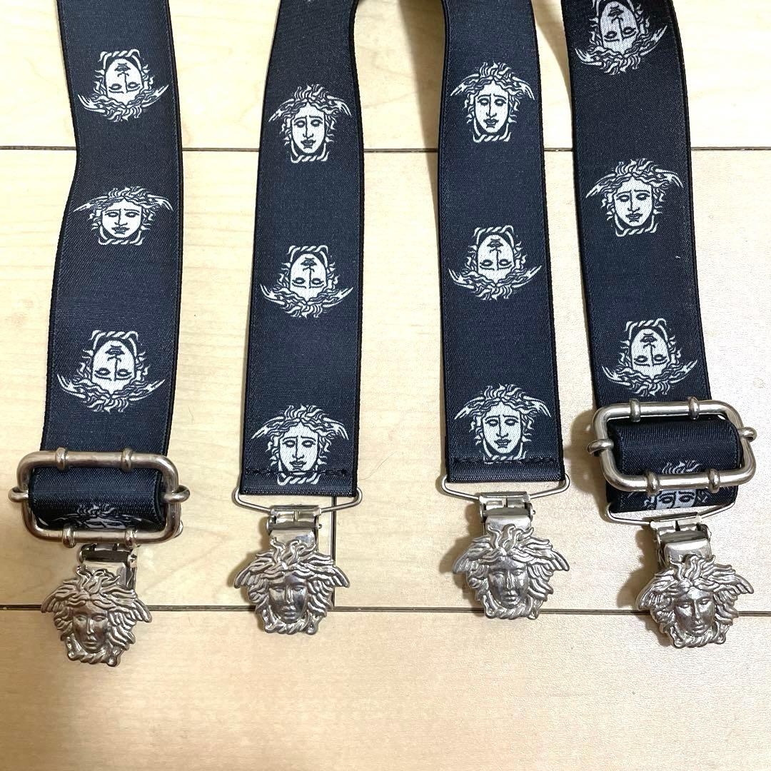 h*☆様 【希少】VERSACE メデューサプリント サスペンダー