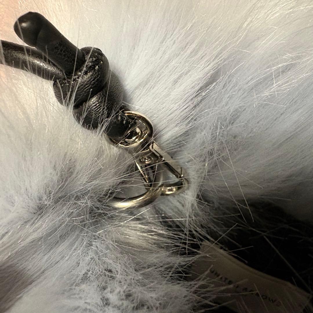 ユナイテッドアローズ　 ビジューブローチ フェイクファー トートバッグ