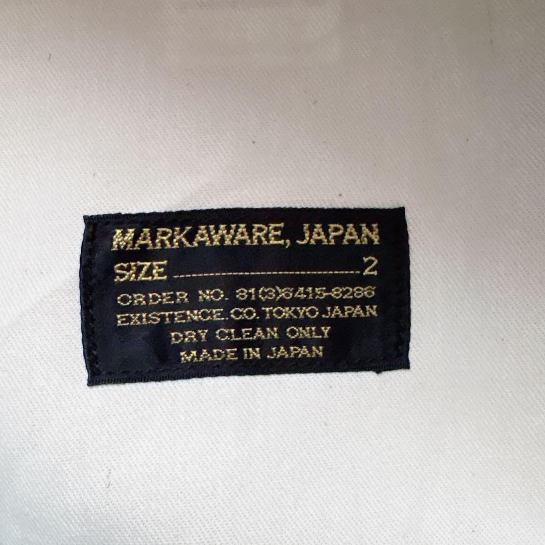 MARKAWARE マーカウェア チノパン ボタンフライ 光沢 日本製