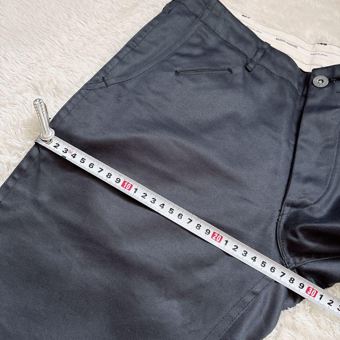 MARKAWARE マーカウェア チノパン ボタンフライ 光沢 日本製