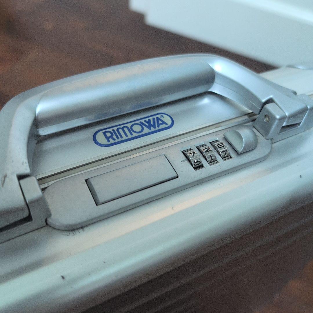 希少 青ロゴ RIMOWA リモワ アタッシュケース 2way ダイヤルロック