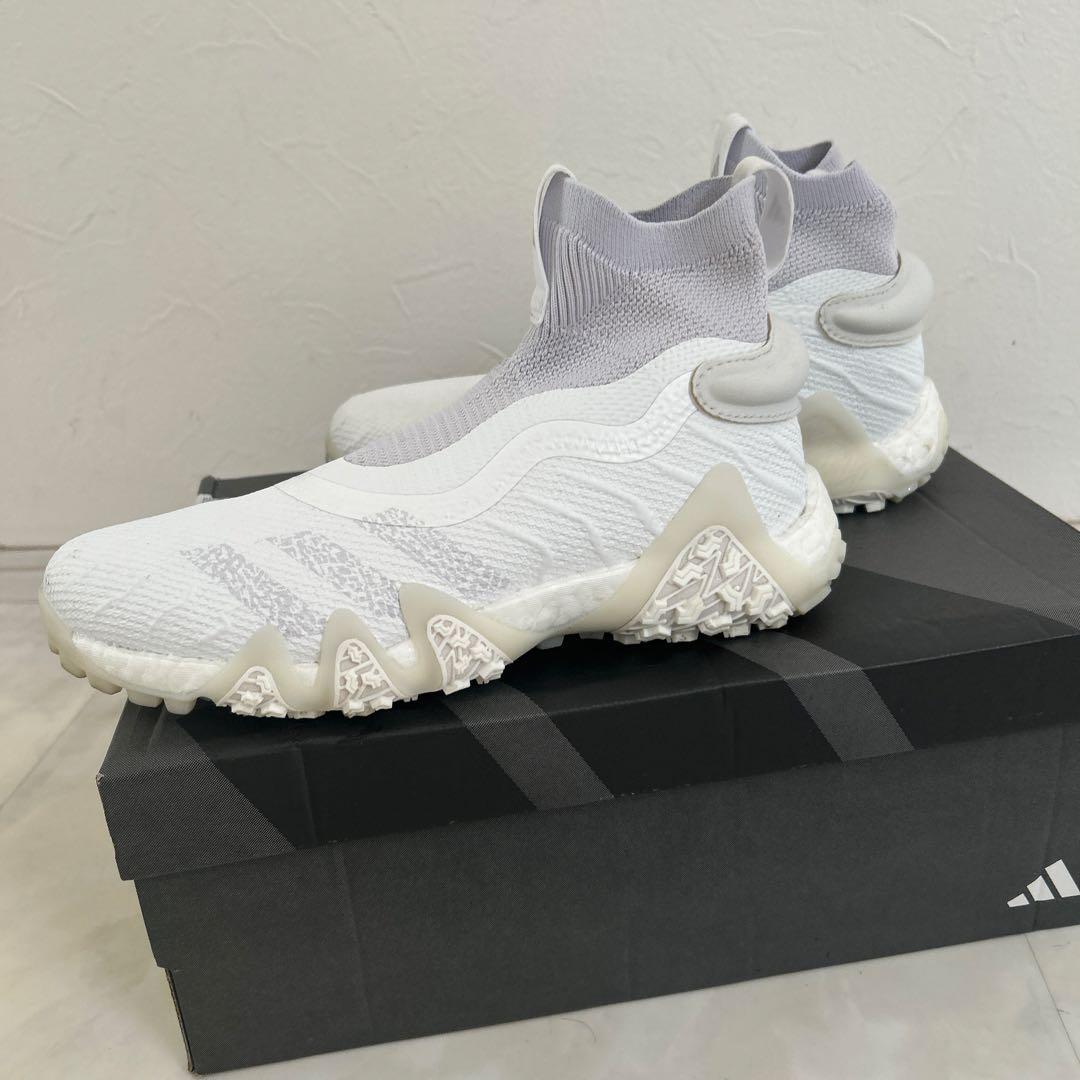 美品adidas golf 女性用ホワイト シューズ
