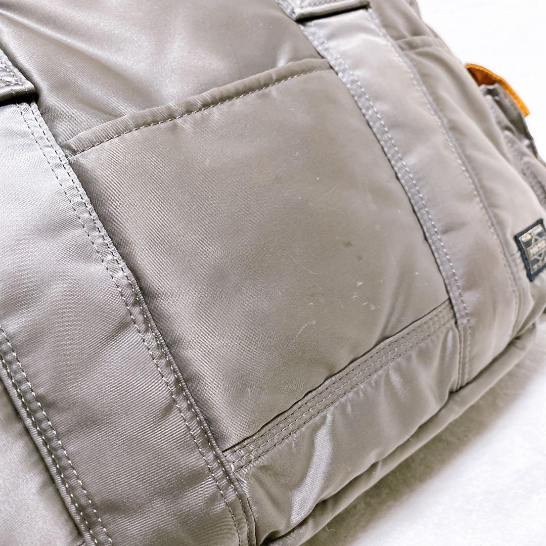 希少　PORTER　タンカー　ボストンバッグL　ダッフルバッグ　シルバーグレー