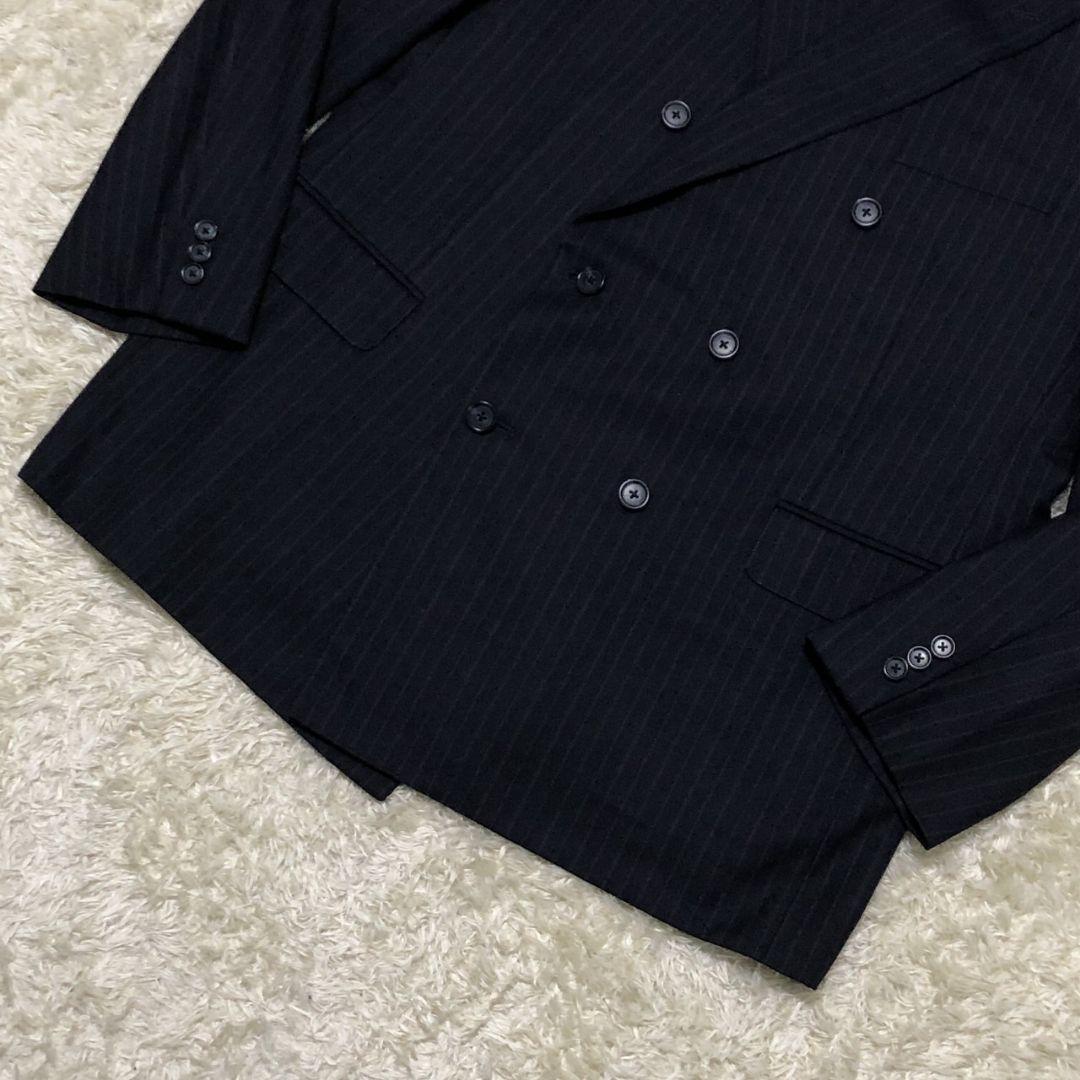 【極美品】ブルックスブラザーズ ダブルブレスト ジャケット 紺 ストライプ