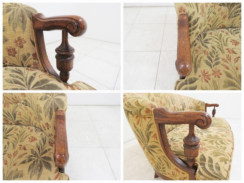 ★美品★■三越家具 ブルージュ■2人掛けソファ■オーク■日本製■カントリーハウス