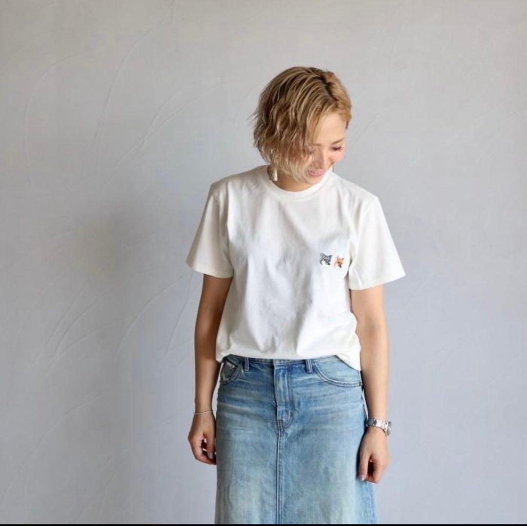 MAISON KITSUNE ダブル フォックス Tシャツ M 新品 キツネ