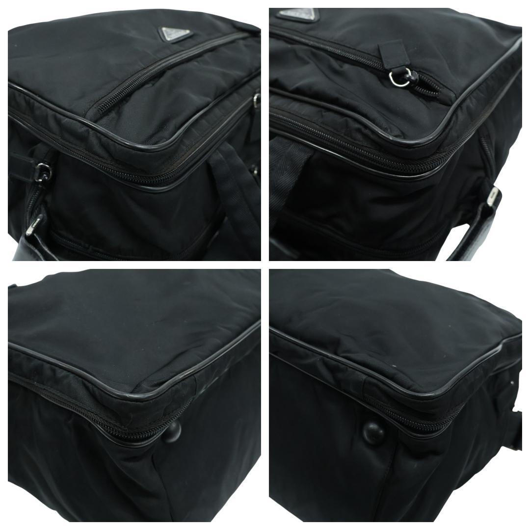 美品 PRADA プラダ 2way ビジネスバッグ 三角ロゴ 白タグ V361