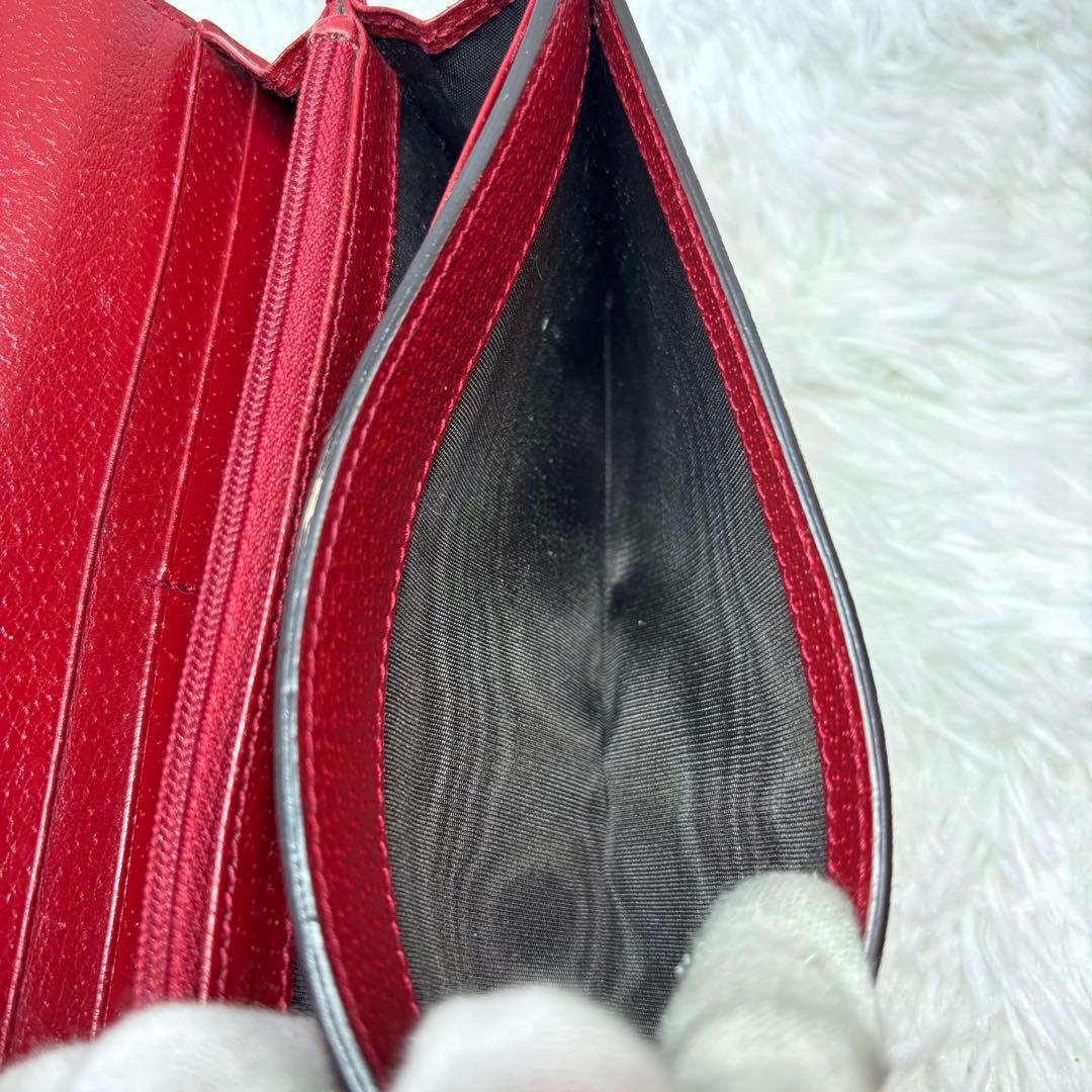 ✨美品✨ グッチ 長財布 ティアン 花 鳥 GGスプリーム 折り財布 レザー