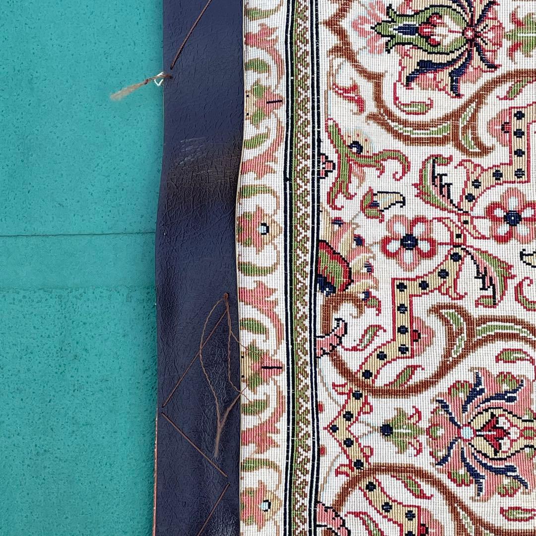 ペルシャ絨毯 クム産 イラン カーペット ラグ 131cm×201cm