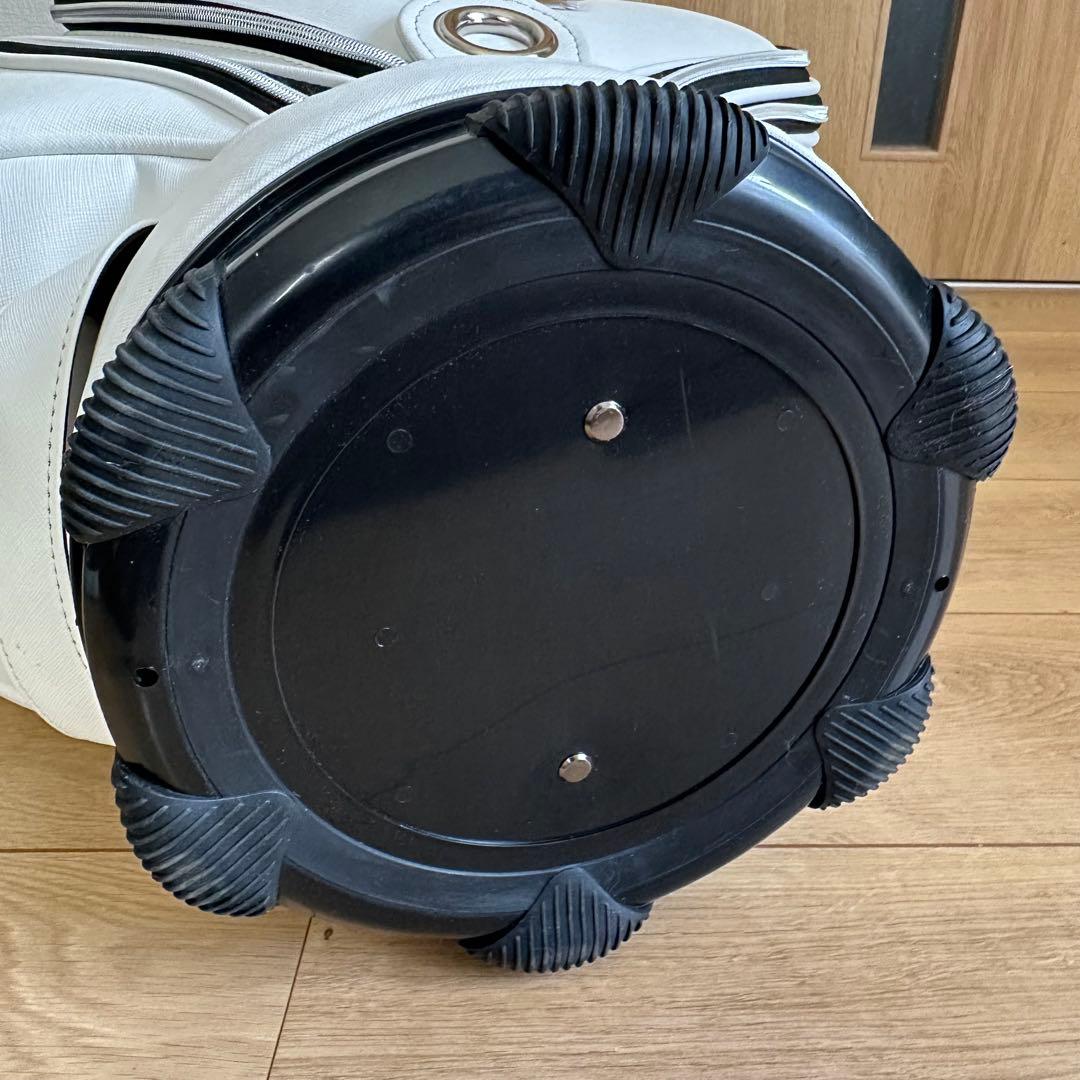 美品 千葉カントリークラブ キャディバッグ 8.5型 ホワイト