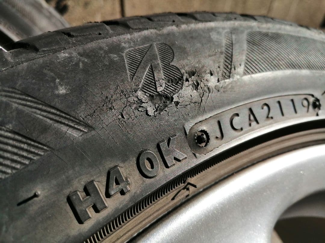 秋田発スバル純正OPSAA17インチ215/45R17夏タイヤ4本セットBBS風