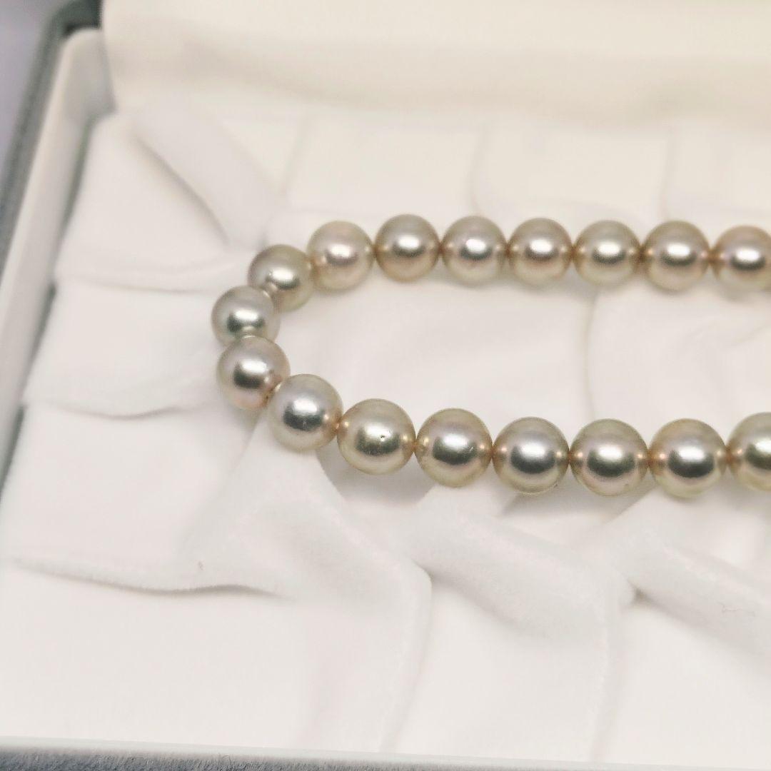 あこや真珠 パールネックレス 7.7mm 38.3g silver刻印