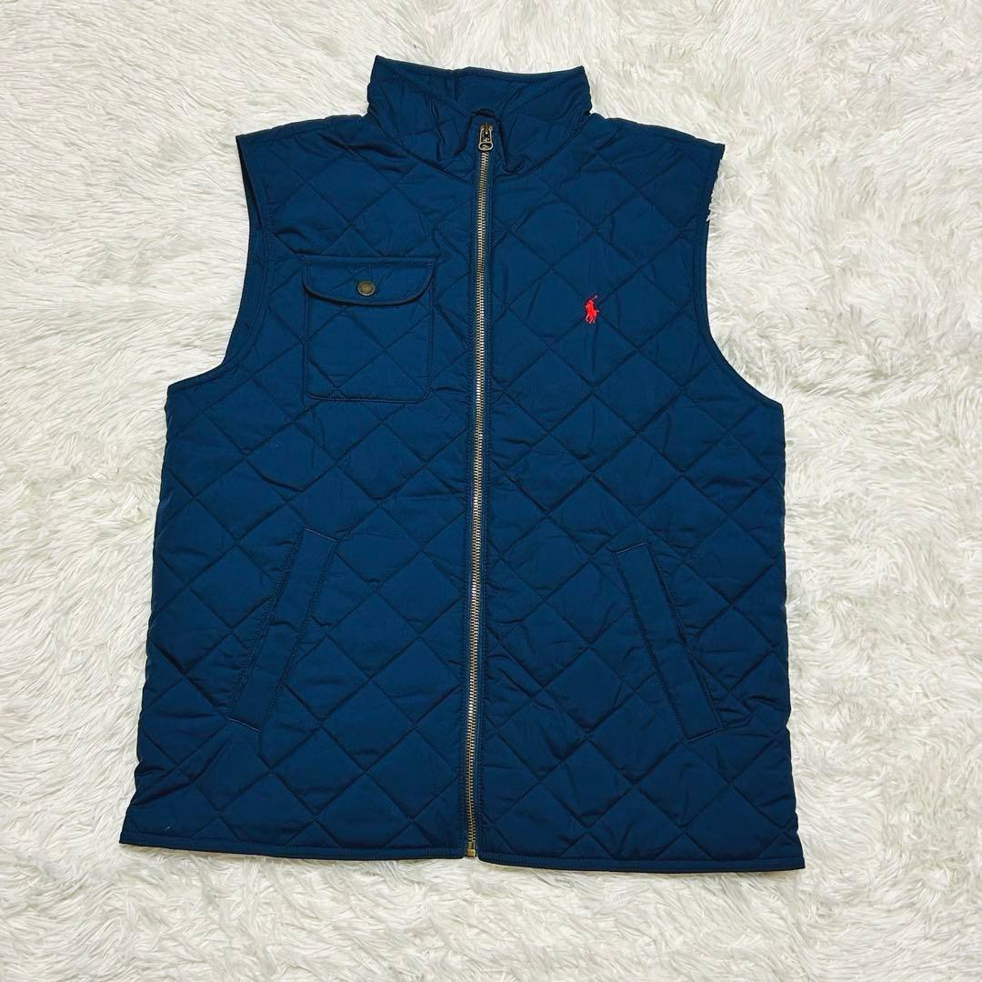 美品 ポロラルフローレン 中綿 キルティング ベスト