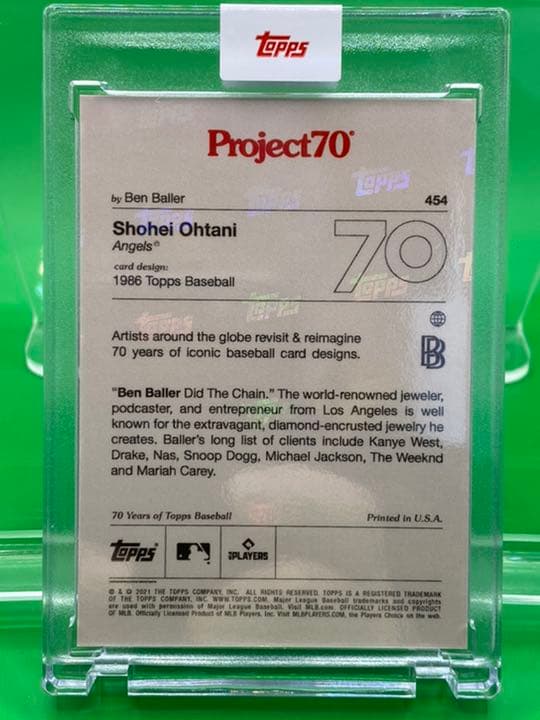 大谷翔平 『リアルニ刀流/ショータイム』ToppsProject70カード454