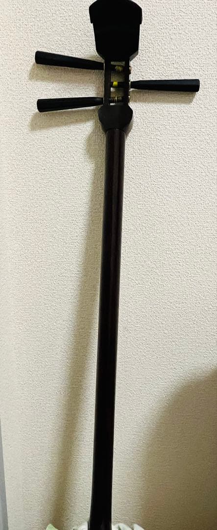 三味線本体 地歌　紫檀　ケース　スタンド付き