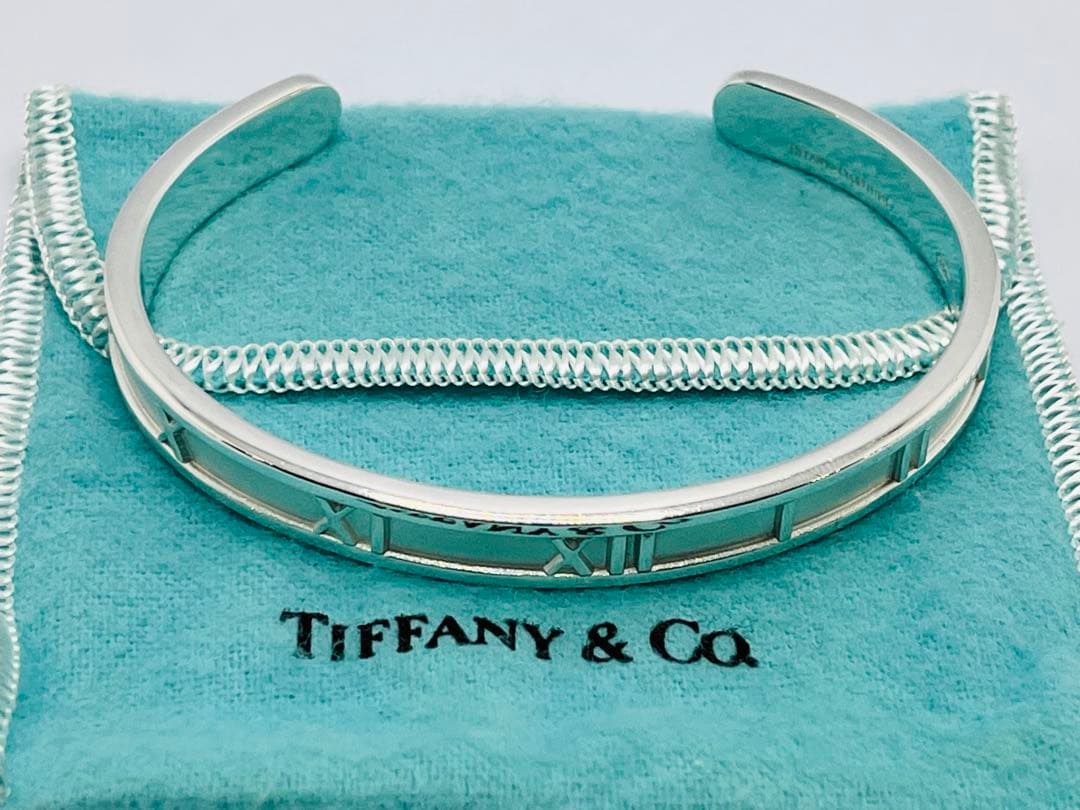 c714 超美品　オールドティファニー　1995 アトラス　ATLAS バングル