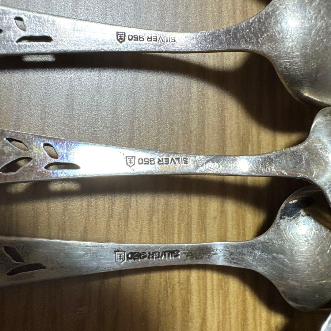 スプーン9本　シルバー950など 銀　総重量155g