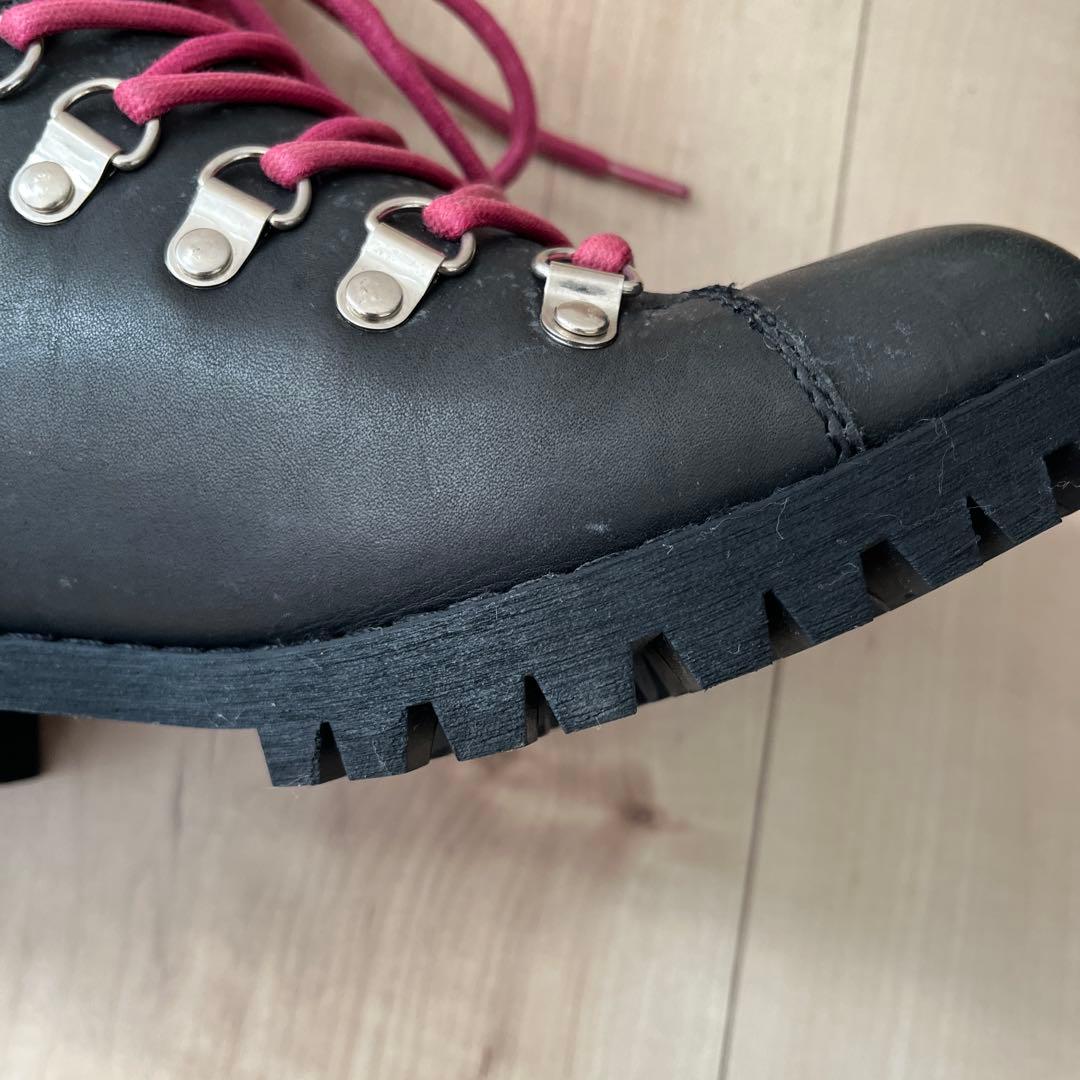 【LIMI feu】ファー付きブーツ ブラック/ピンク