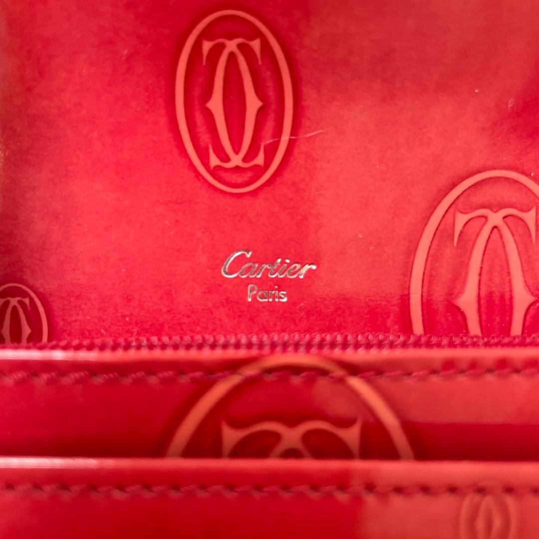 美品✨Cartier ハッピーバースデー　長財布　パテントレザー