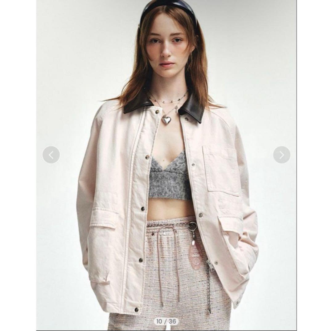 （※最終値下げ）LILY BROWN　カバーオールジャケット　ピンク