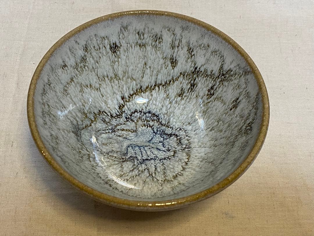 清水焼　京焼　抹茶椀　茶道具　万華油滴　在銘　1客⑤