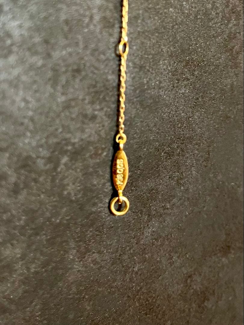 AHKAH ハートパヴェ　ネックレス　YG