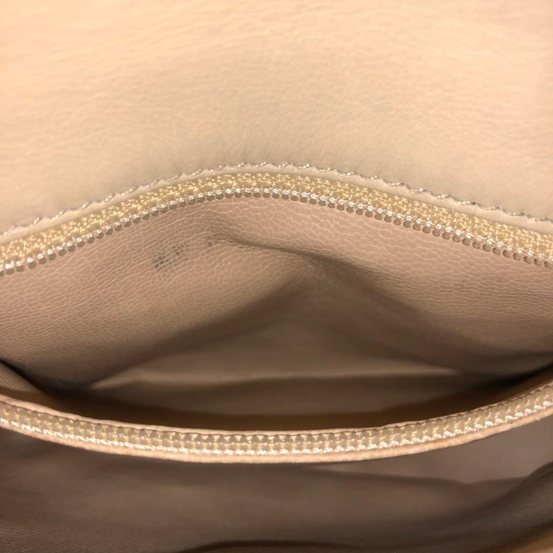 シャネル ウエストポーチ ビコローレ ラムスキン ターンロック ベージュ