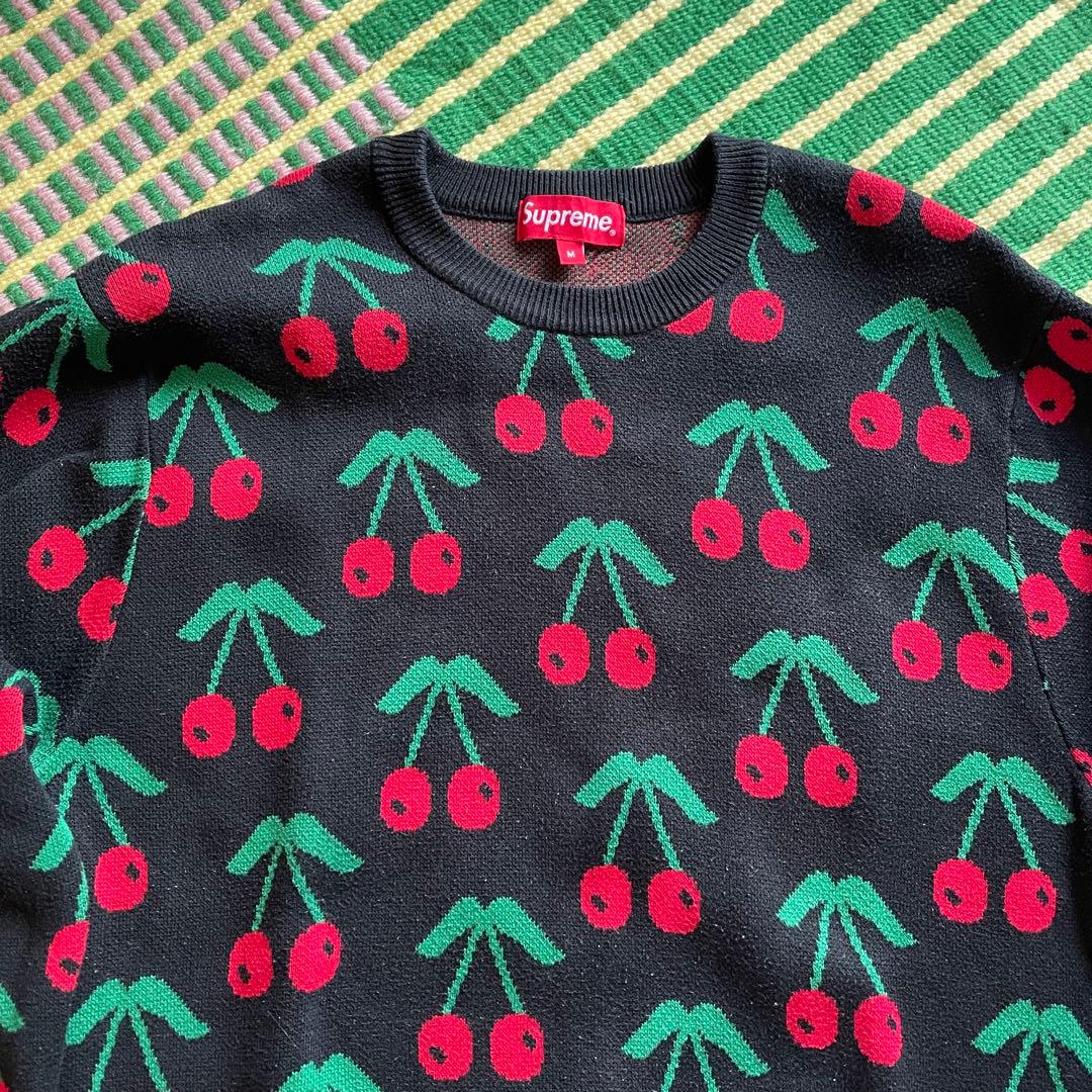 (*〜様 Supreme cherry sweater ブラック