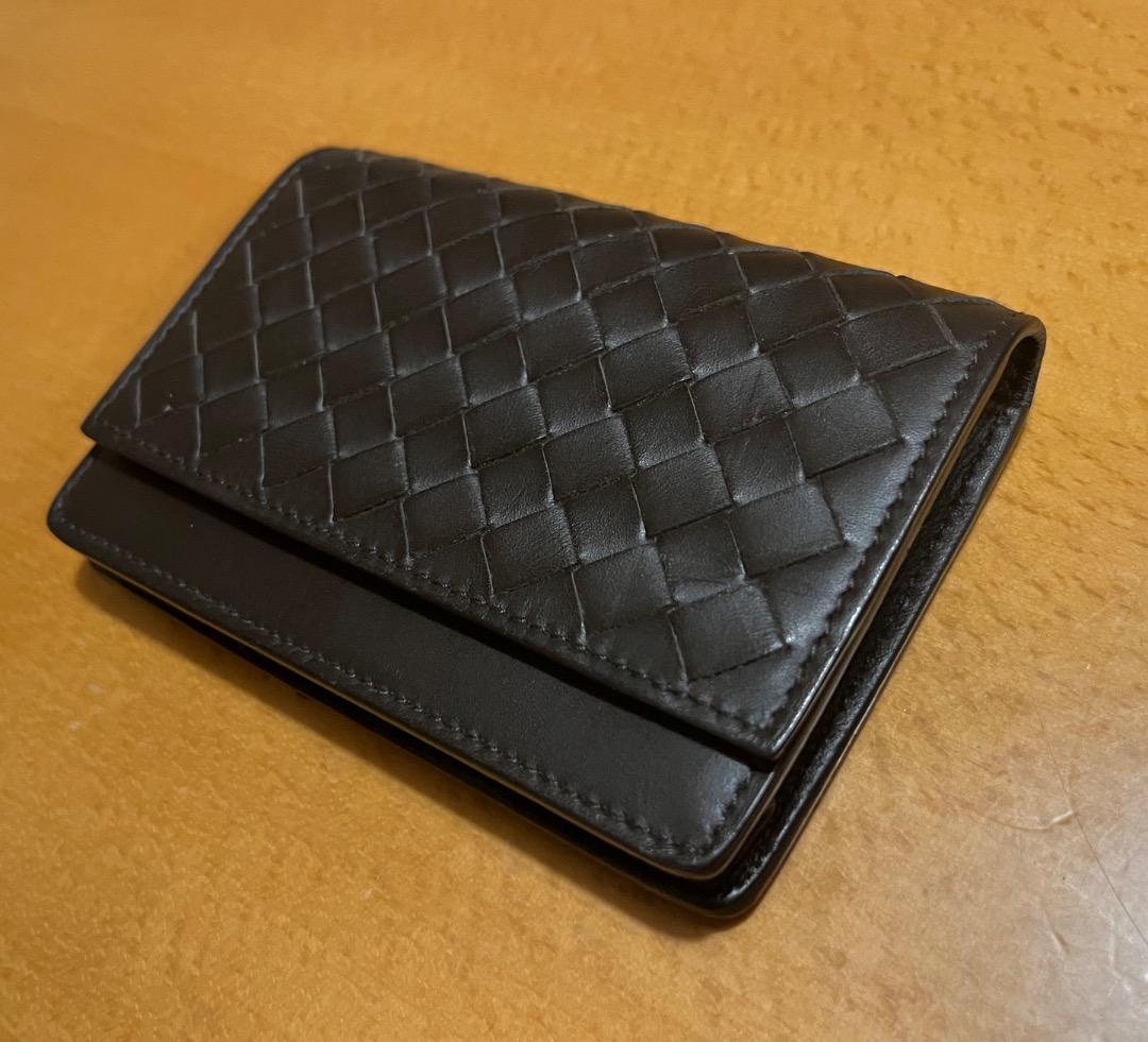 BOTTEGA VENETA イントレチャート名刺入れ　ダークブラウン？　箱無し