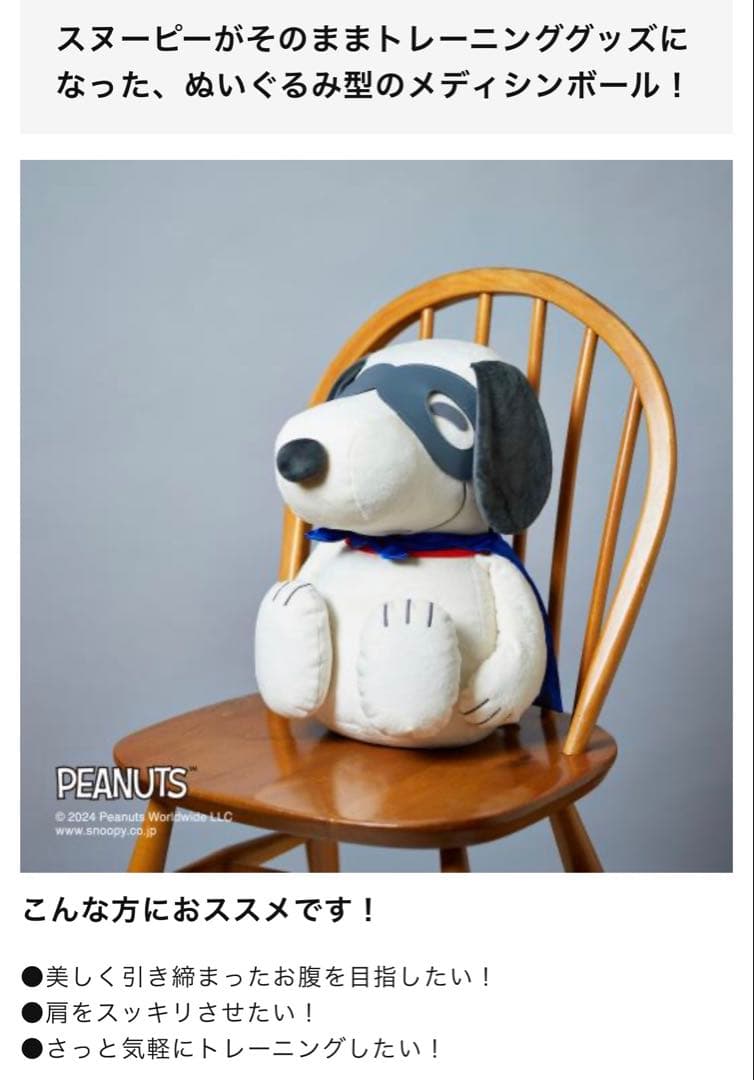 ミズノ 【PEANUTS】スヌーピー メディシンボール レッド 2kg