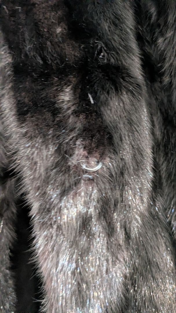 新品 黒 ミンクファー コート ミンクコート 毛皮 リアルファー 11号