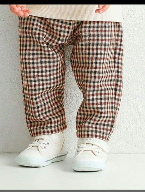 新品未使用タグ付き☆ミキハウス　チェック柄パンツ　１１０サイズ　フォーマル