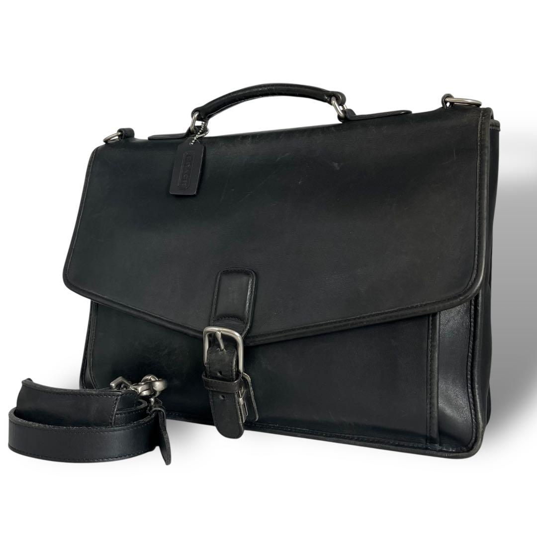 COACH コーチ グラブタンレザー 2WAY ビジネスバッグ ブリーフケース