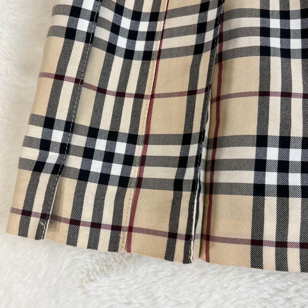 OK様　【美品】バーバリーブルーレーベル ノバチェック プリーツ ラップスカート