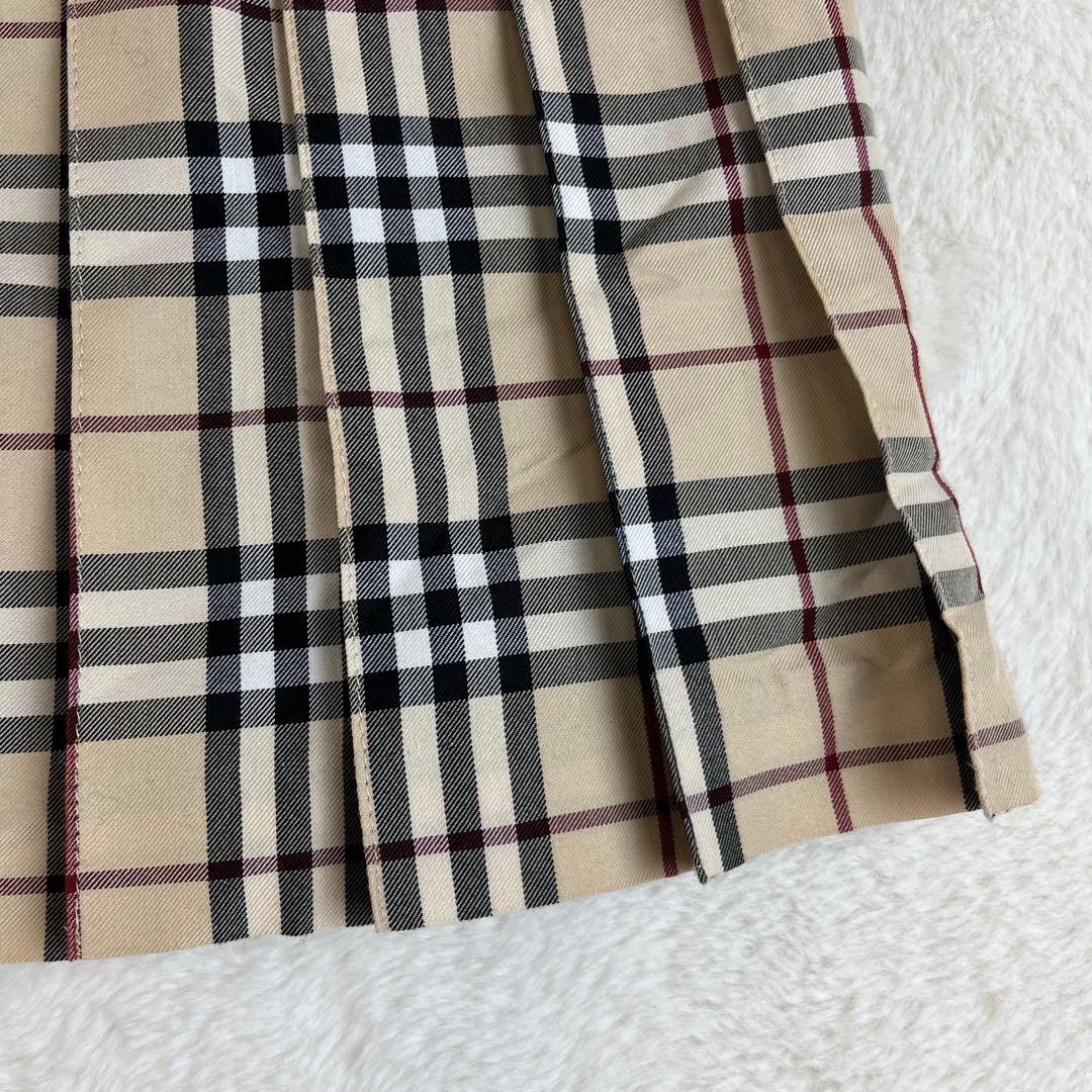 OK様　【美品】バーバリーブルーレーベル ノバチェック プリーツ ラップスカート