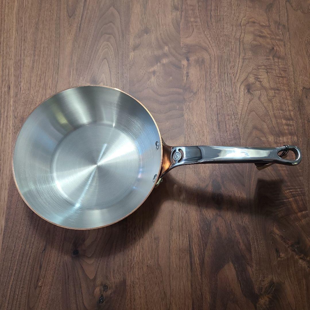 【ラスト！】フランス製deBuyerIH対応20センチ銅ソテーパン蓋付