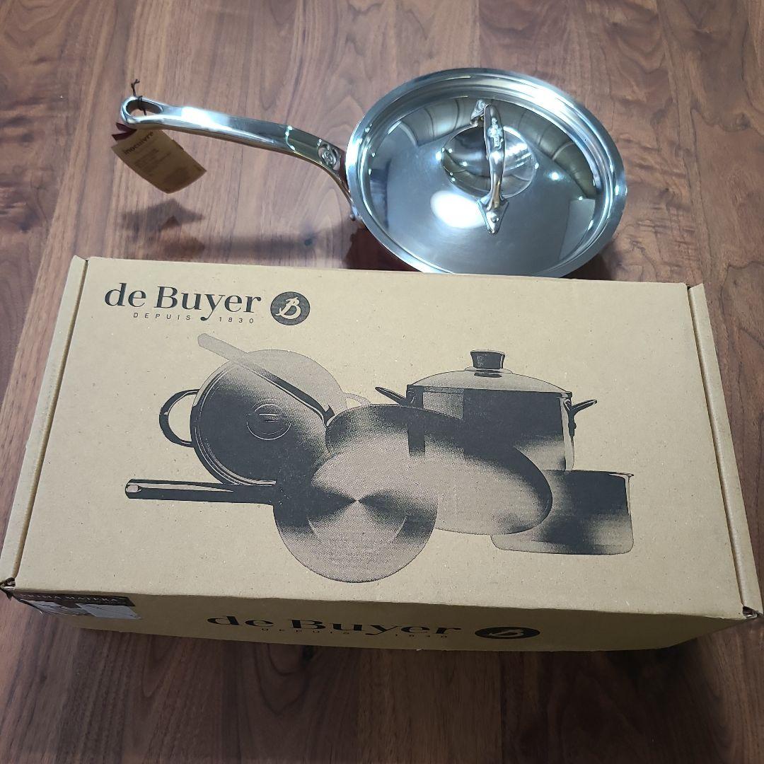 【ラスト！】フランス製deBuyerIH対応20センチ銅ソテーパン蓋付