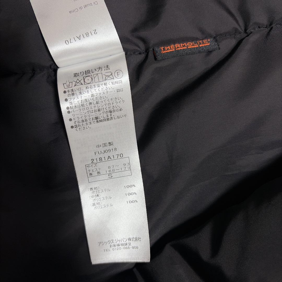 極美品✨オニツカタイガー 中綿コート 比翼 ナイロン THERMOLIFE 黒