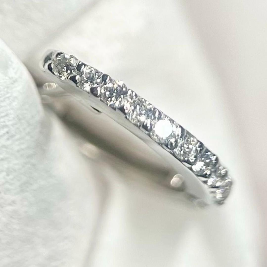 美品★Pt900 中折れ フ−プ ダイヤ 片耳 ピアス プラチナ ダイヤモンド