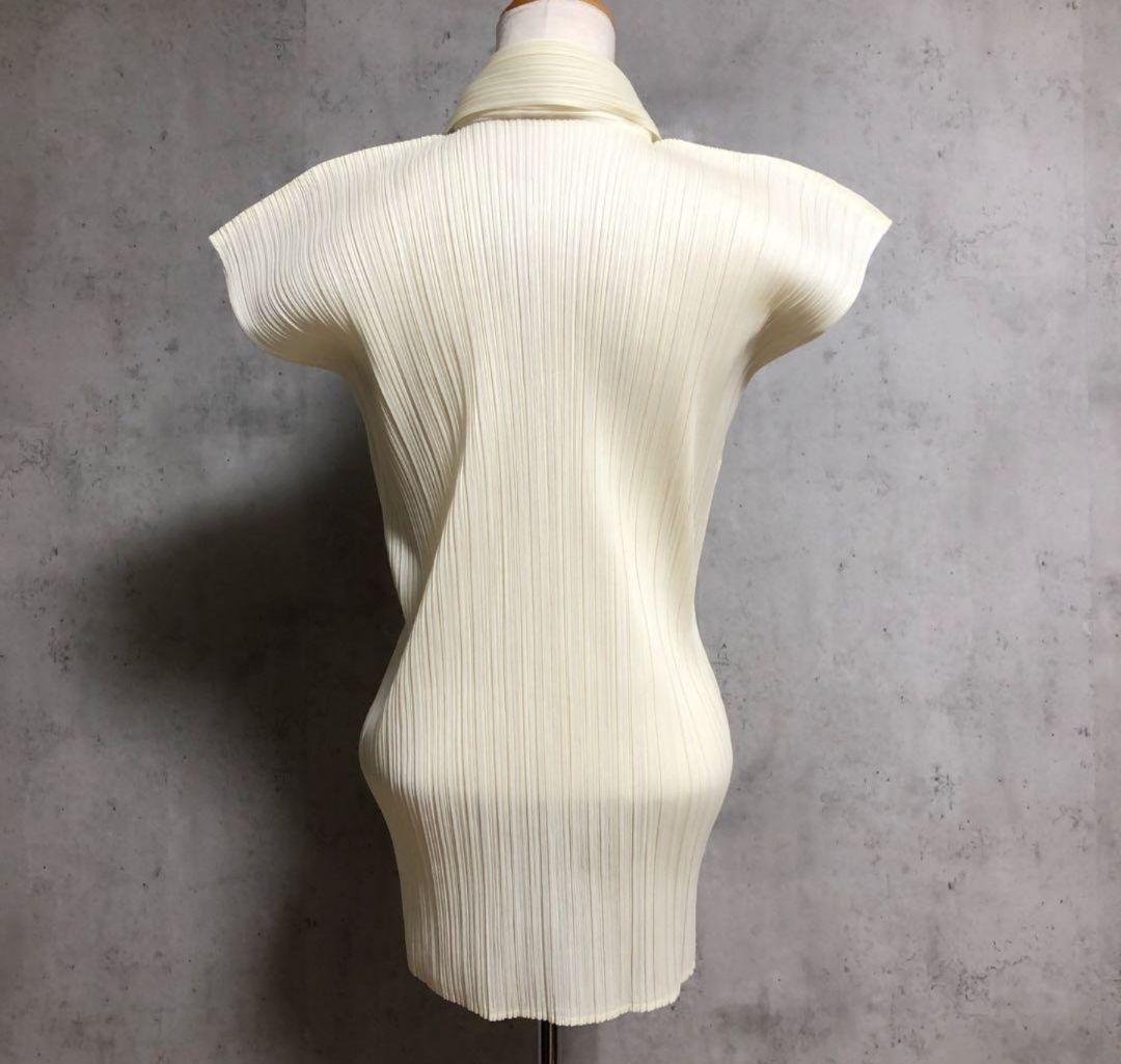 プリーツプリーズ　フレンチスリーブ　半袖